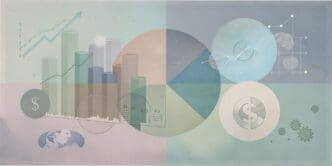 Poster with the words "the name of the city on it" arranged in a collage-style design featuring the opening letter of a diary and soft green colors.