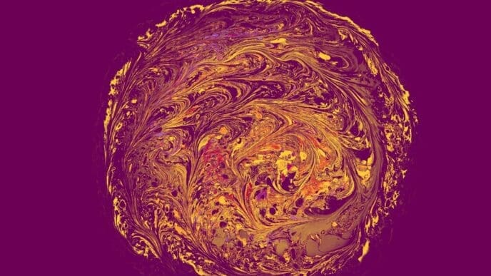 Abstract patterns in traditional Ottoman Turkish marbling art, used as a background.