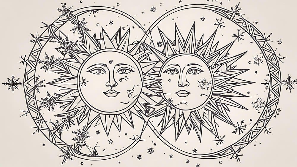 People celebrating the winter solstice in various ways, showcasing diverse cultural traditions.
