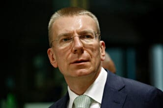 Latvian President Edgars Rinkēvičs in Brussels, Belgium