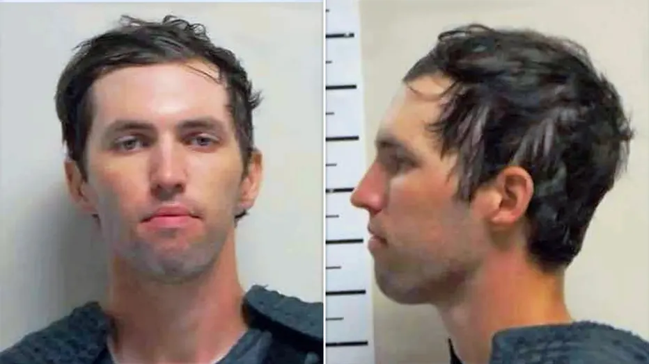 A police mugshot composite showing Tyler Robinson's front and side profiles