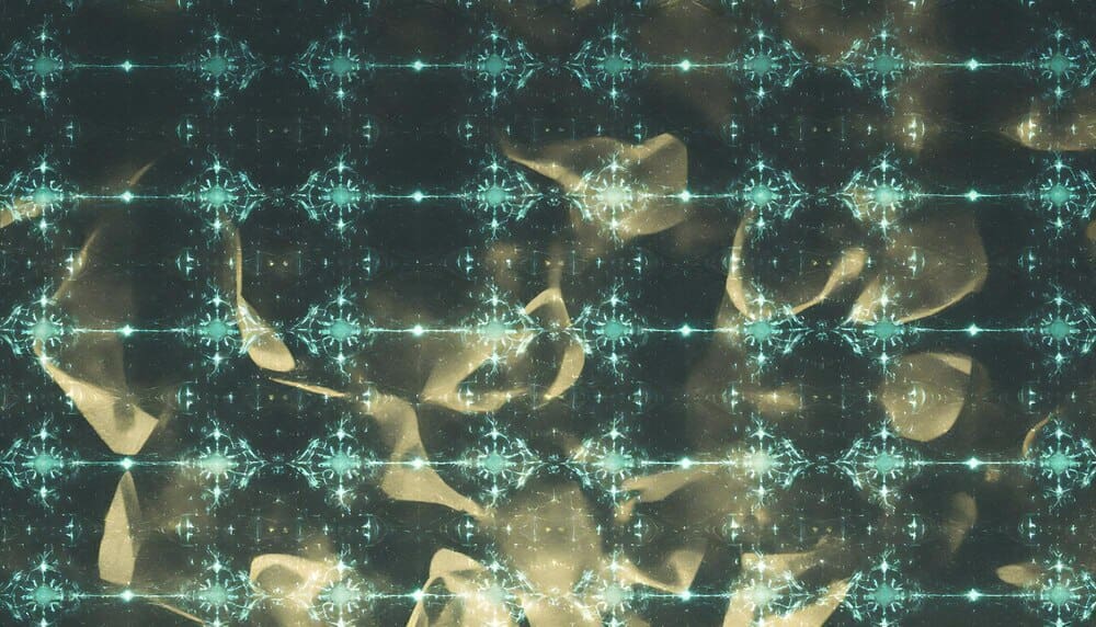 Abstract patterns in ethereal light and shadow create a visually stunning composition.