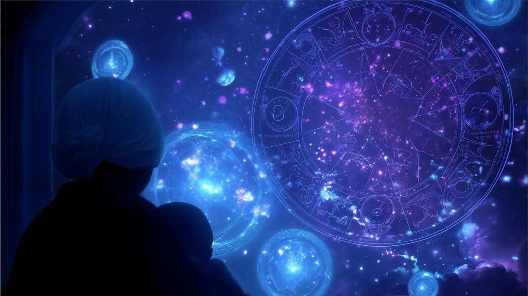 A planetarium show displays vibrant visuals of the universe, enthralling visitors.