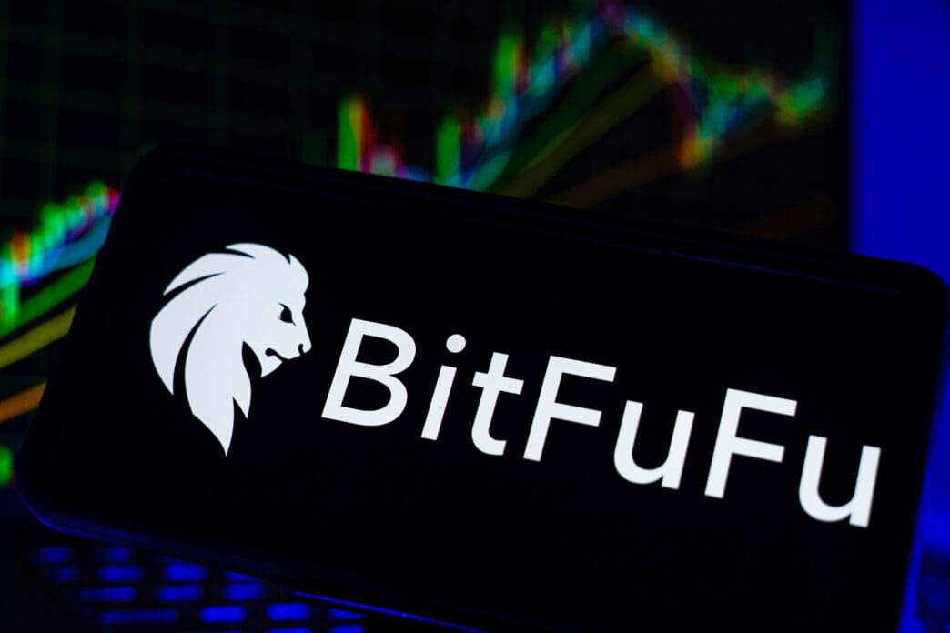 BitFuFu logo displayed on a smartphone screen