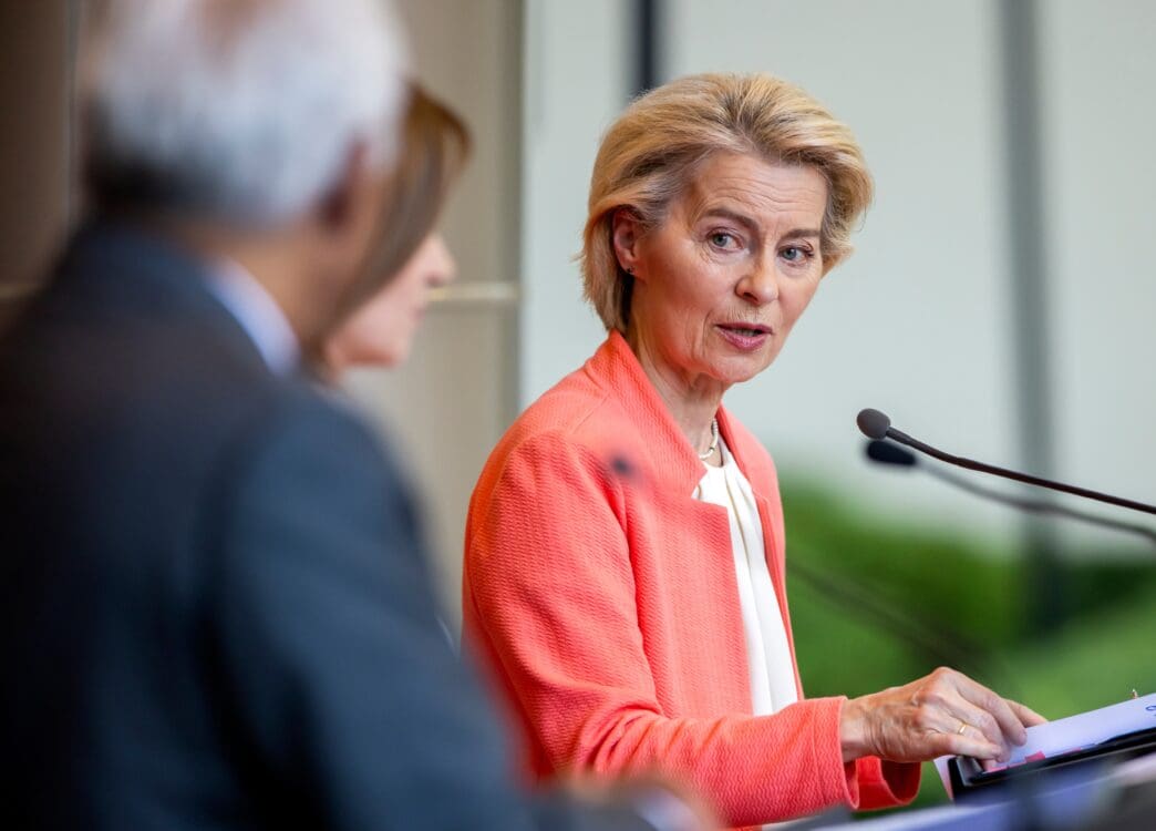 Ursula von der Leyen speaks at the EU-Moldova Summit
