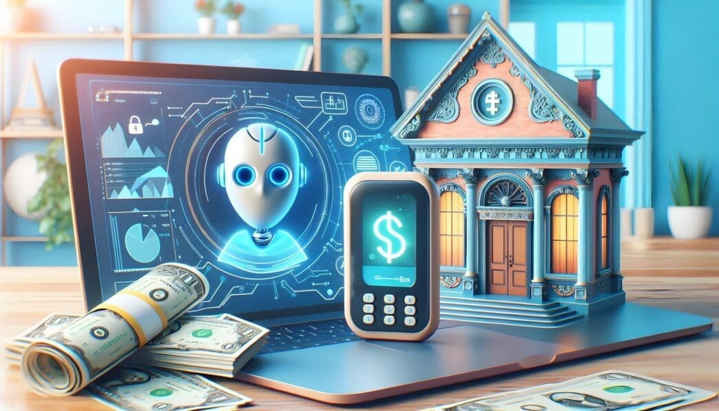 Vector illustration of a smartphone screen displaying a finance assistant app with expense tracking features.