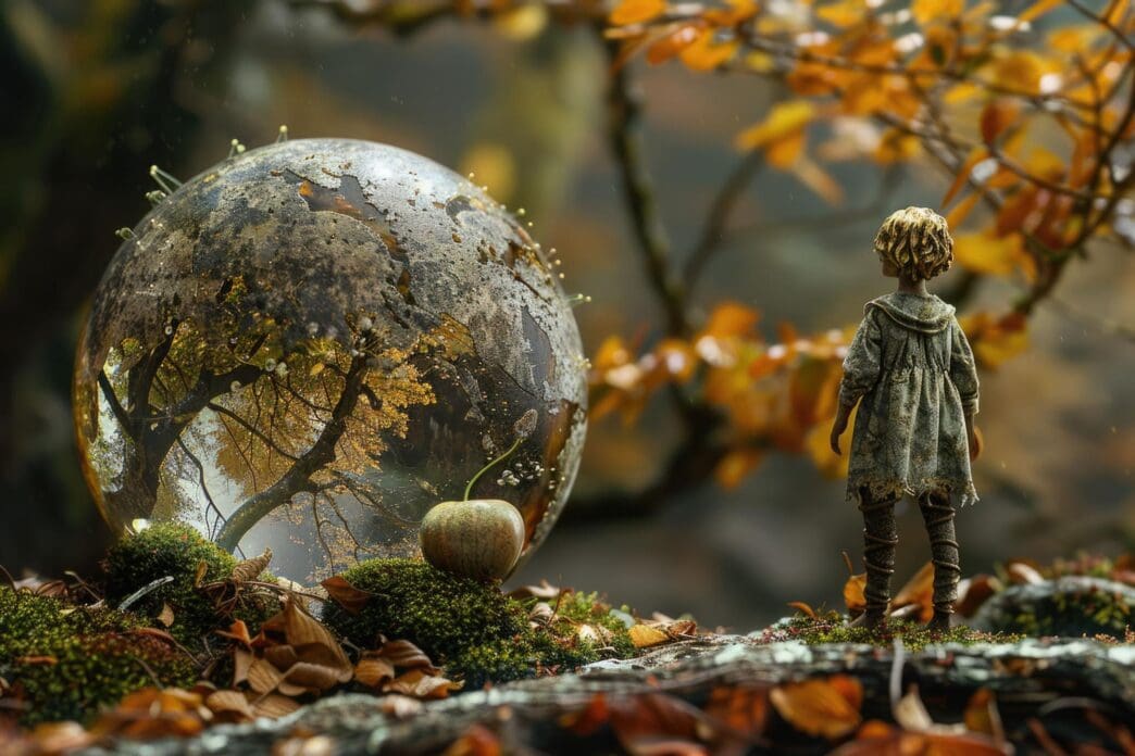 A stylized background image features an open book with a map and compass overlaid, suggesting adventure and exploration.