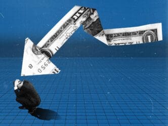 Abstract art collage on a business theme featuring various subjects.