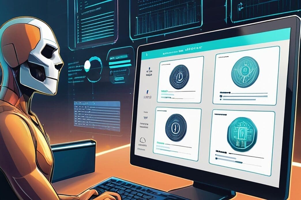 A padlock icon symbolizes the security of cryptocurrency.