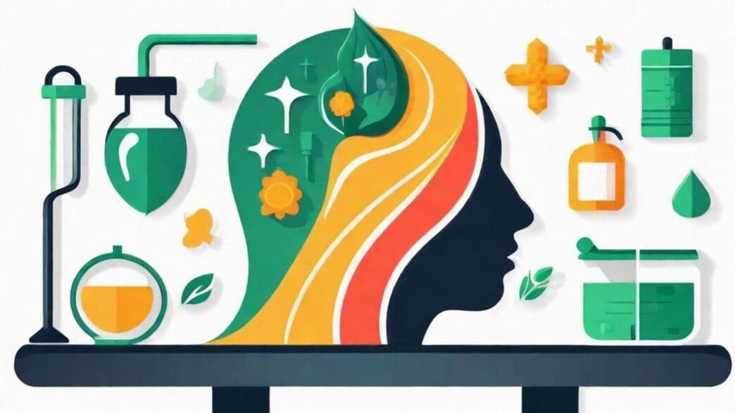 A person sits cross-legged on a yoga mat, meditating with eyes closed and hands in a prayer position.