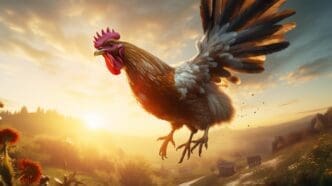 A dark, textured background.