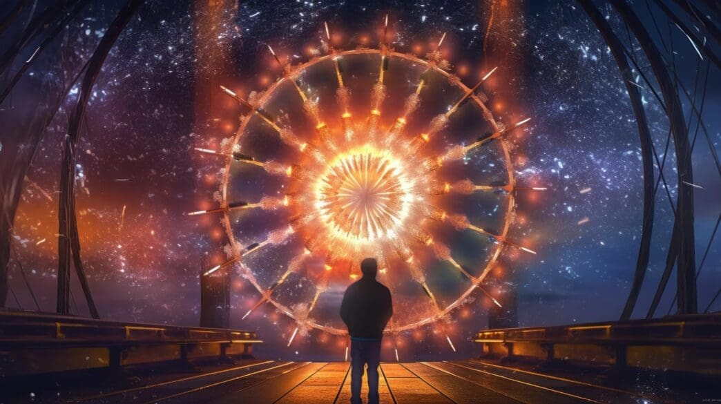 A striking, surreal image created by generative AI, resembling a cinematic scene.