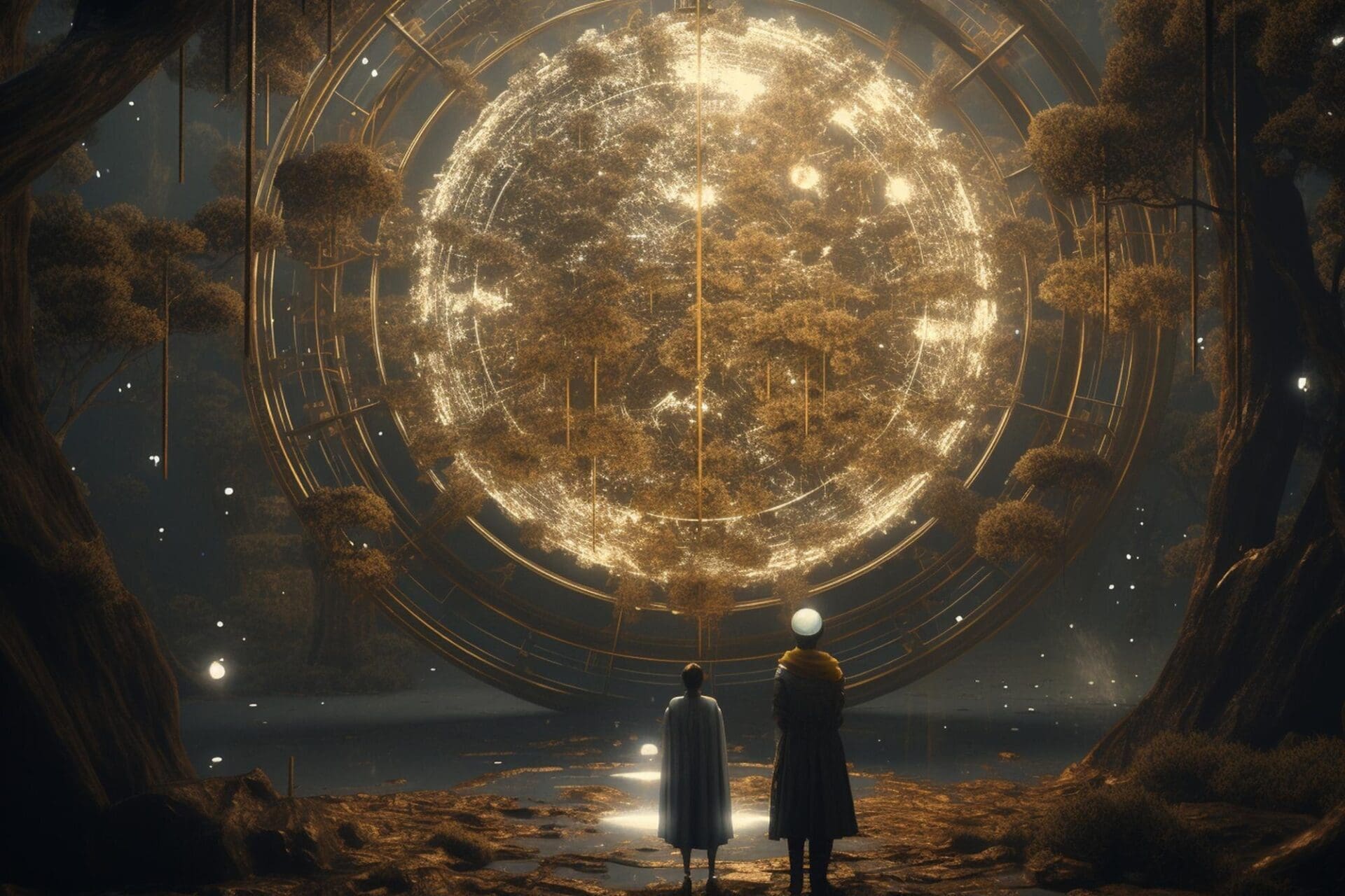 Researchers looking at a portal to another dimension.