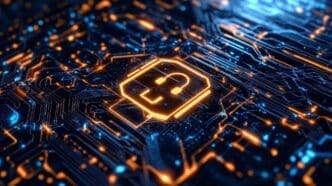 A graphic with the title "Understanding cyber security essential strategies to protect your digital assets and privacy" likely features visual elements representing cybersecurity concepts, such as a lock, a shield, or a network, illustrating ways to safeguard digital information.