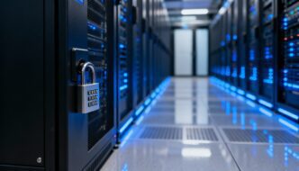 Cyber technology illustration representing holiday cryptocurrency scams and fraud