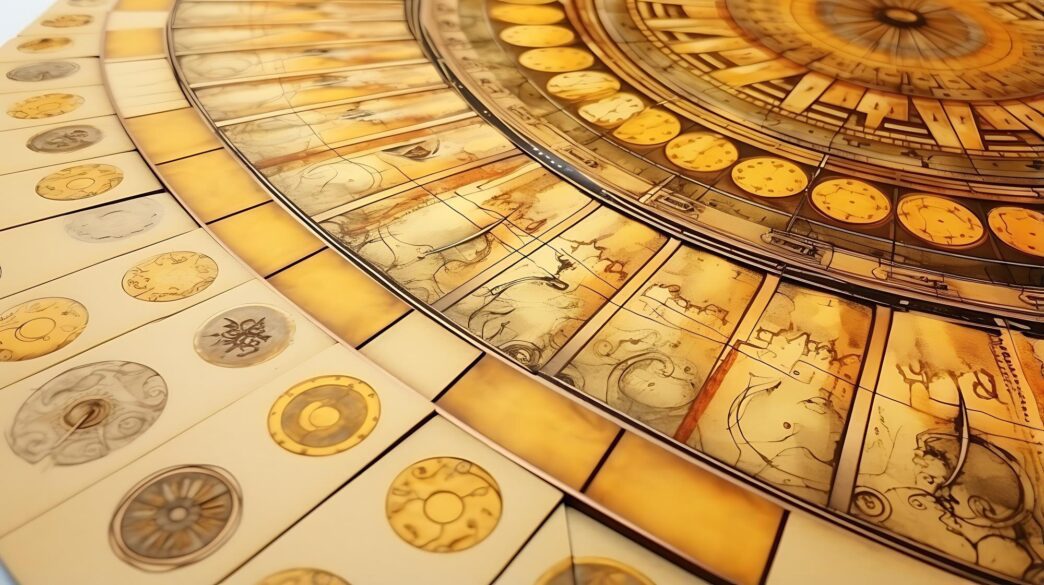 A mesmerizing pattern of washed paper, resembling a domino effect.