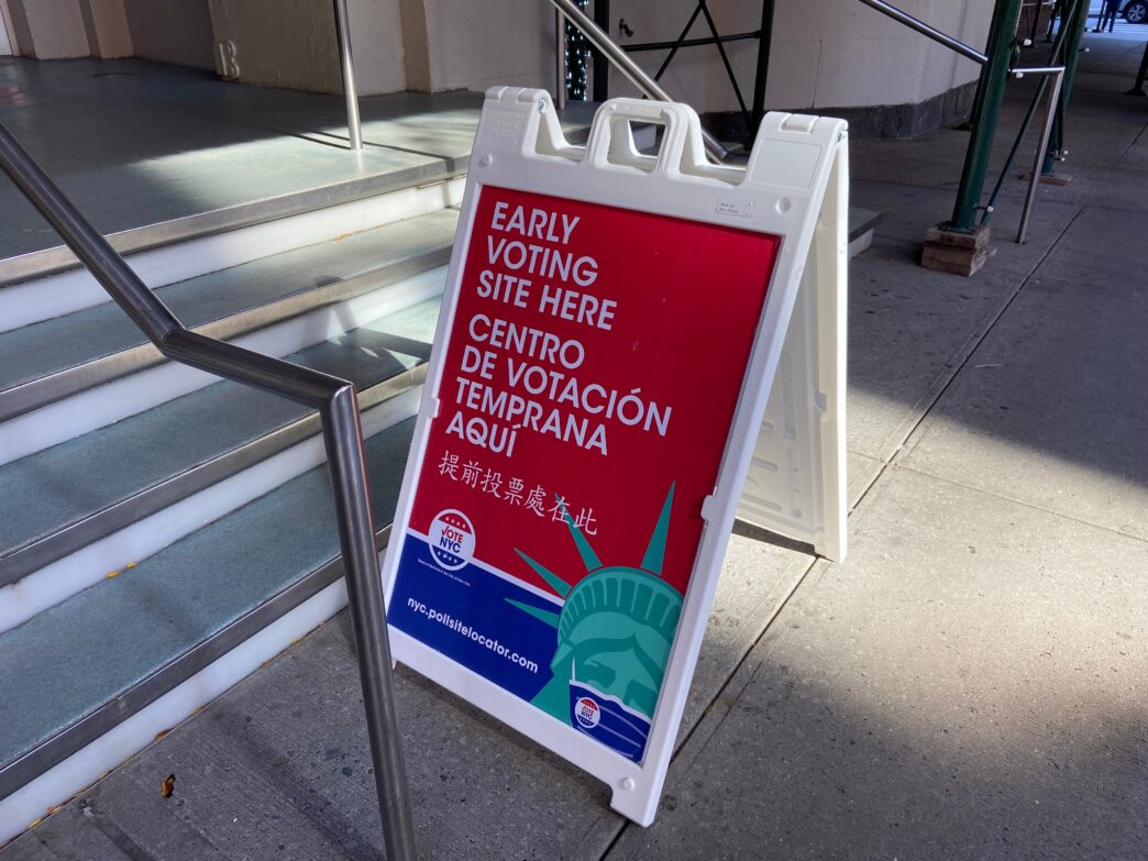 Politics and government graphic representing democracy in crisis.