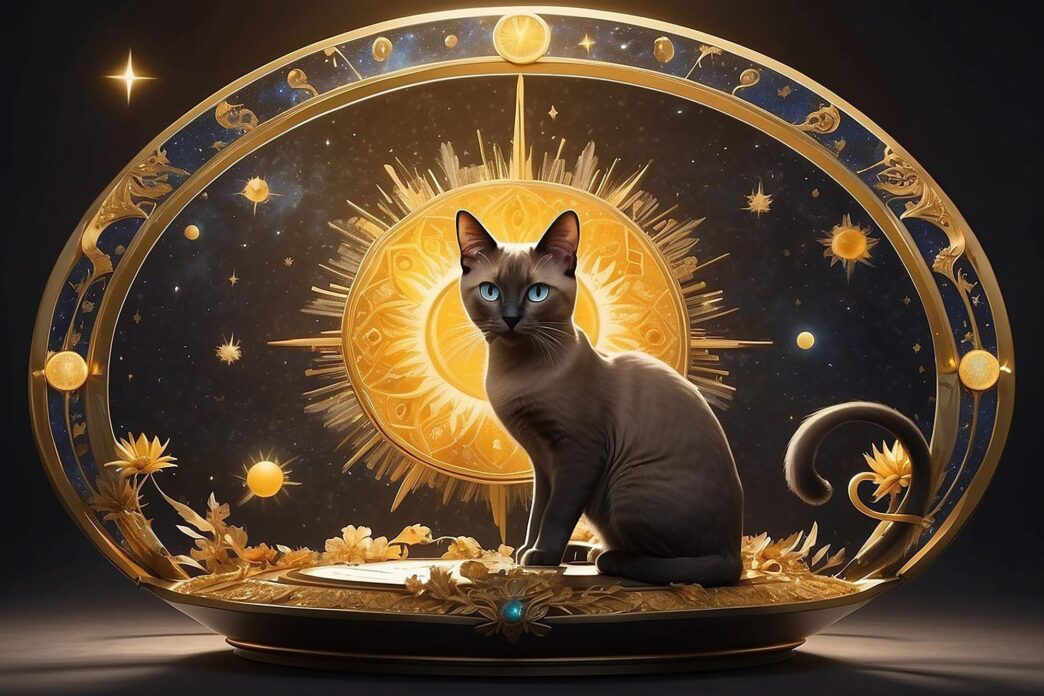 Two Siamese cats are basking in the sunlight.