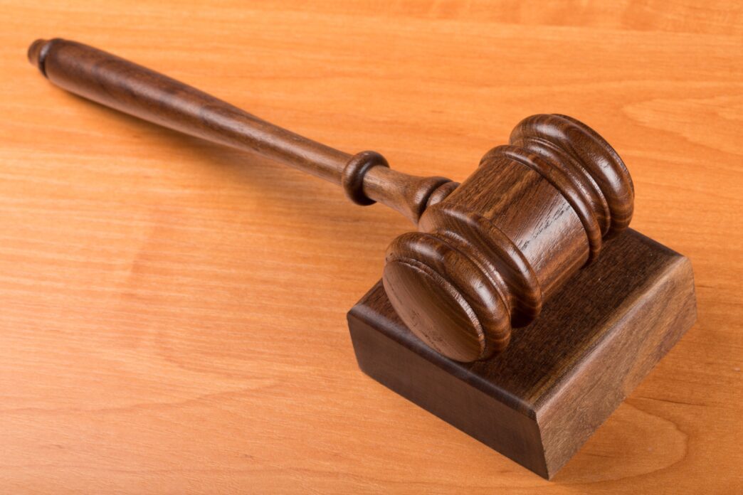 Courtroom setting representing Shelby County bail lawsuit proceedings