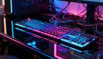 Cyber technology graphic representing computer science research and fellowship