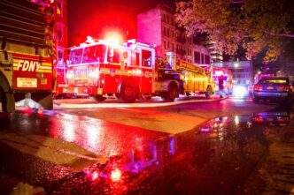 Emergency disaster scene representing Nashville Fire Marshal investigation.