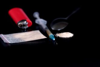 Evidence photo of drugs and weapons seized during Hagerstown raid