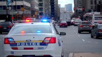 Law enforcement officers responding to the Evergreen active shooter incident