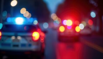 Traffic accident scene involving a pedestrian in Tooele.