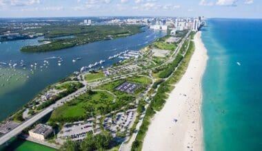 Aerial View of Haulover Park