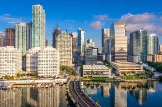 Skyscrapers in Downtown Miami, Florida