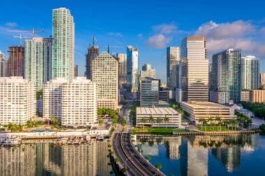 Skyscrapers in Downtown Miami, Florida