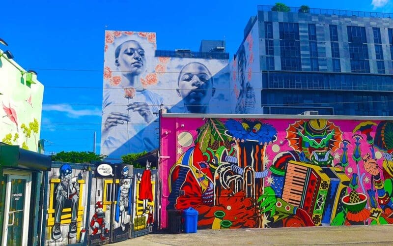 The Pulsating Palette: Wynwood Walls' Vibrant Art Scene Showcased Through its Murals