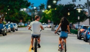 Couple enjoying fitness and outdoor adventures in Miami