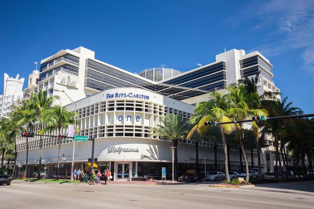 Ritz-Carlton Hotel in Art Deco architectural district