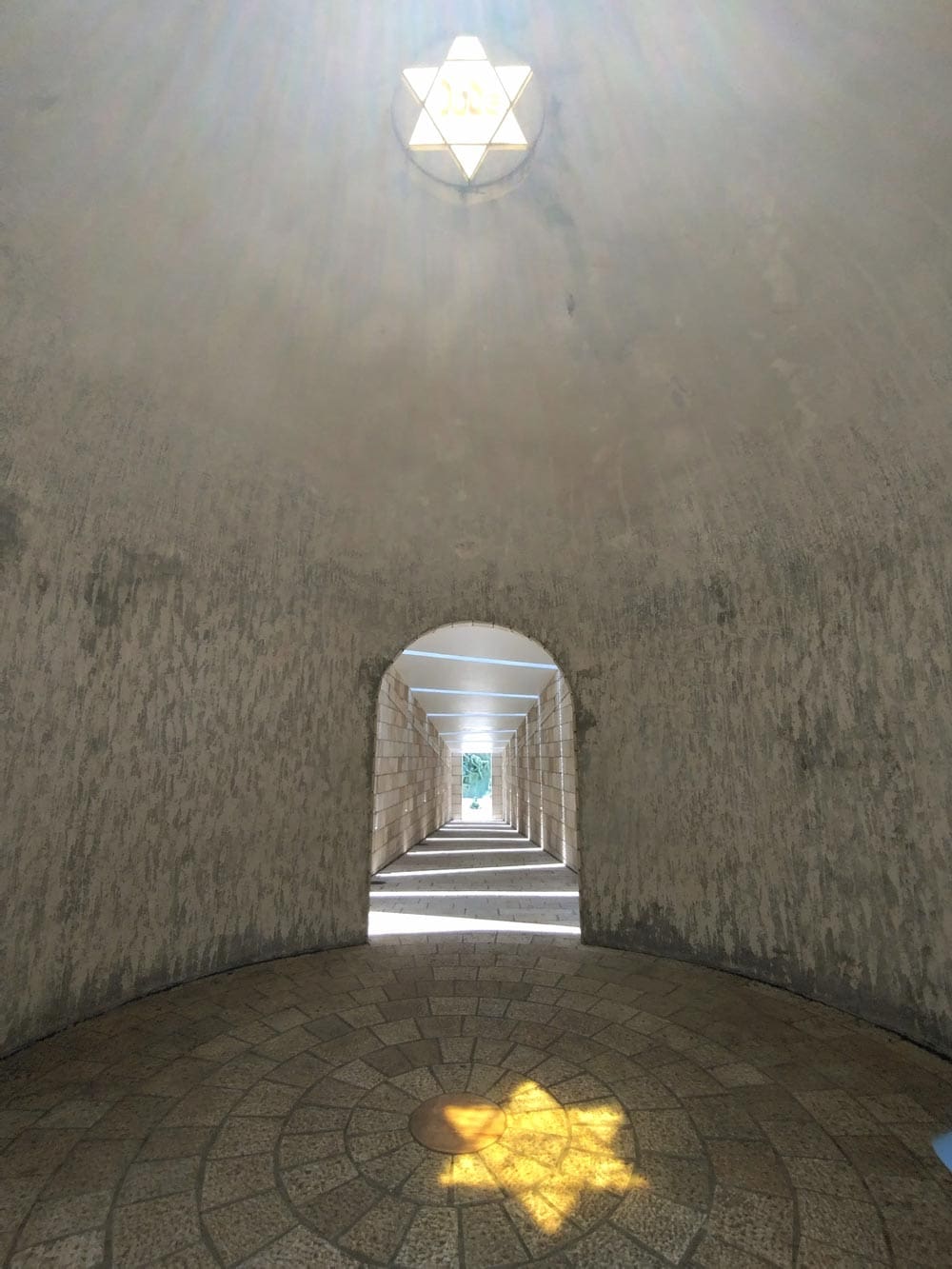 The Star of David as monument at the Holocaust Memorial